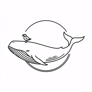 Whale and Puffin logo